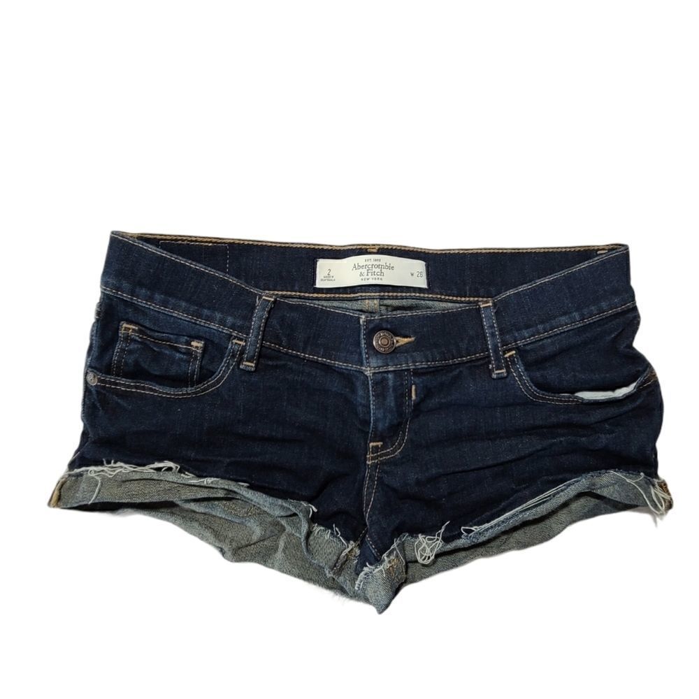 Abercrombie & Fitch Dark Blue Denim Jean Shorts